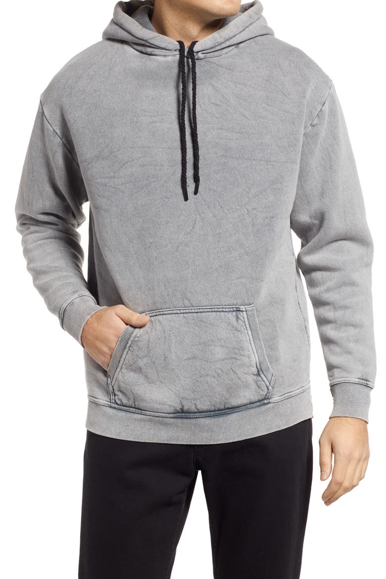 Cotton Fleece Hoodie, Main, color, GREY
