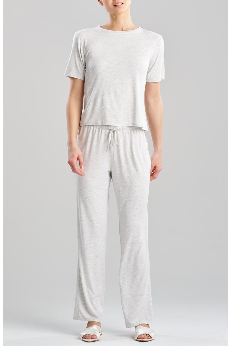 Feathers Essentials Pajamas, Main, color, LIGHT HEATHER GREY