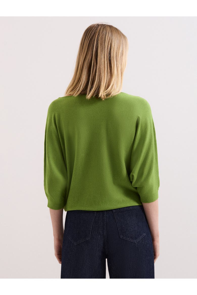 Cristine Slash Neck Knit Jumper, Alternate, color, Bright Green