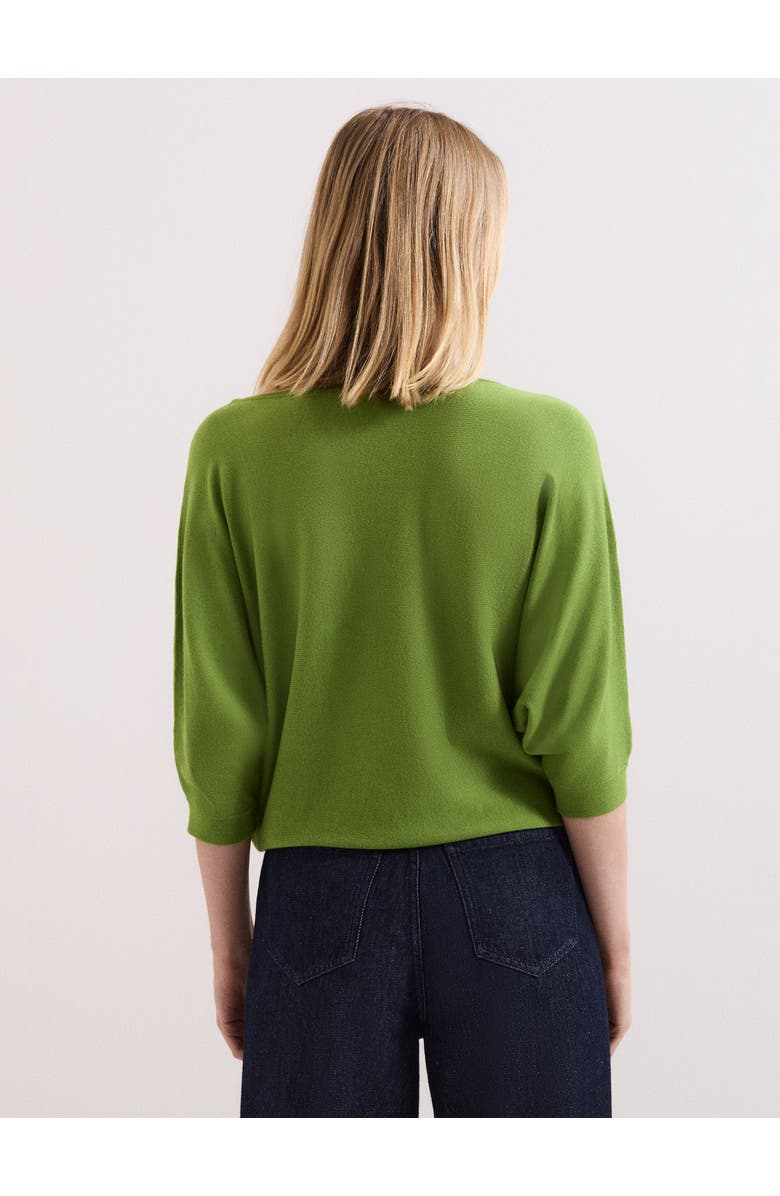 Phase Eight Cristine Slash Neck Knit Jumper, Alternate, color, Bright Green