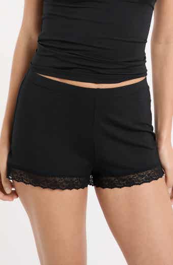 Kitty Lace Trim Shorts