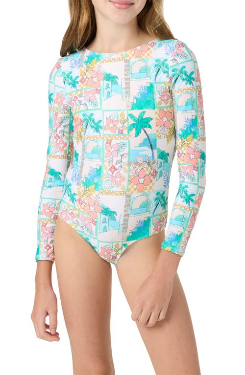 O'neill Kids' Maritime Twist One-piece Rashguard Swimsuit