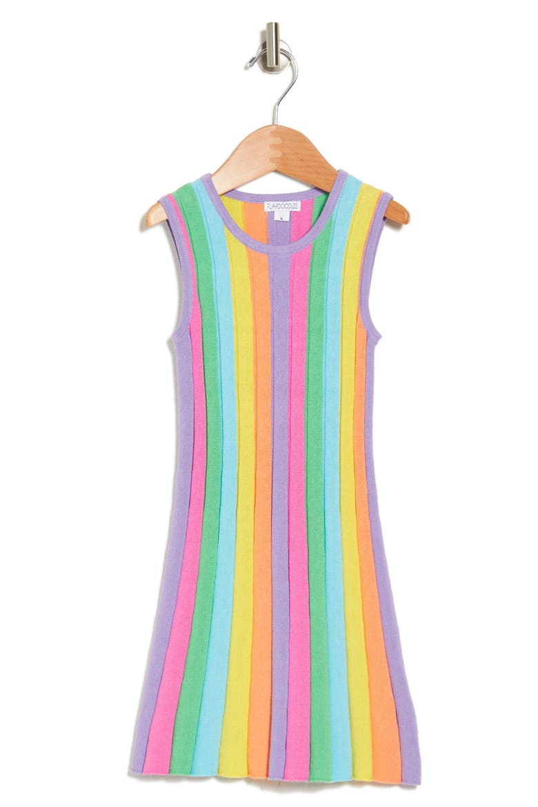 rainbow knit dress Queen of Sparkles Sripe Pailette Long Sleeve L Delicate Machine Wash at 30 degrees(86F) with similar colors Women's dress KILLSTAR - Good