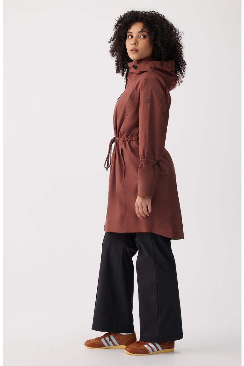 Piper Water-Repellent Rain Jacket, Alternate, color, SIENNA