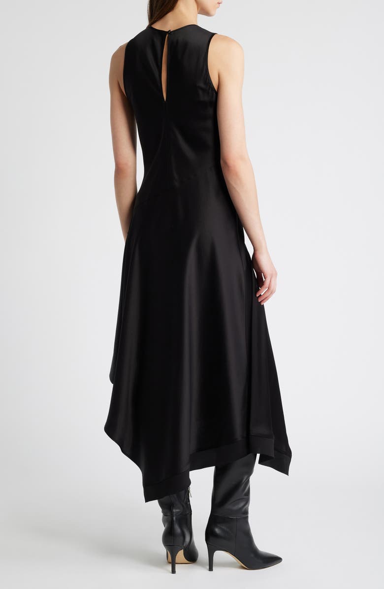 KOBI HALPERIN Thea Asymmetric Hem Sateen Dress, Alternate, color, 