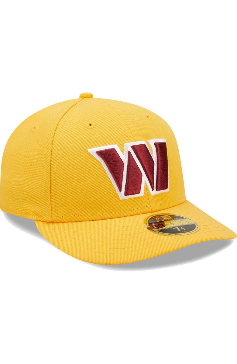 New Era Men's New Era Gold Washington Commanders Omaha Low Profile 59FIFTY Fitted Hat, Alternate, color, 