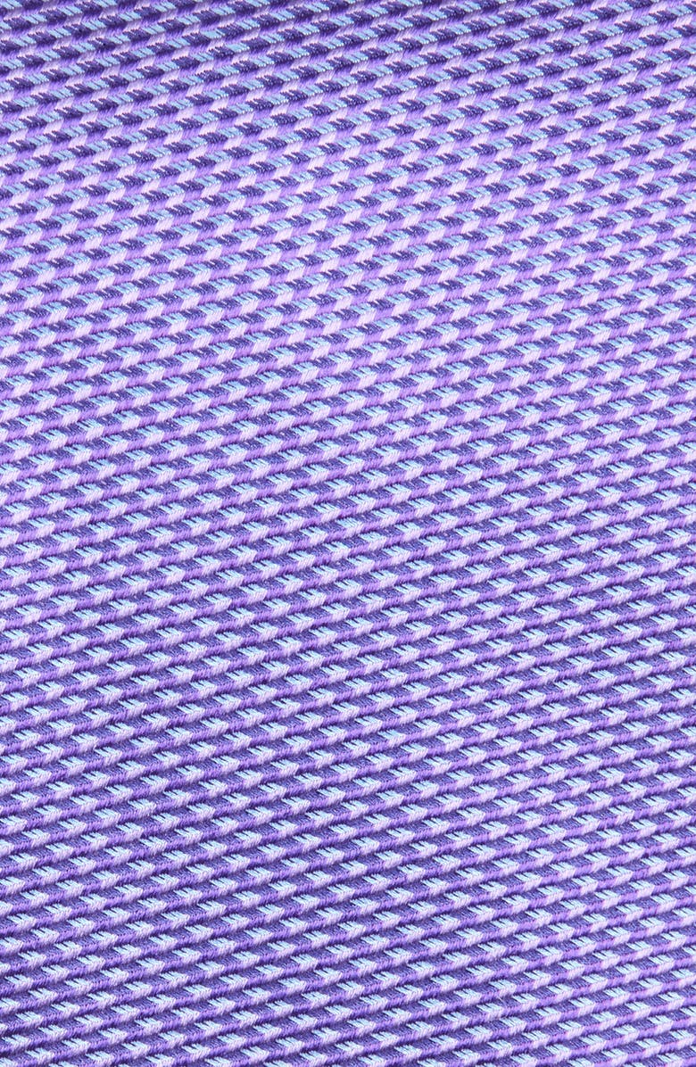 David Donahue Silk Jacquard Tie, Alternate, color, Purple