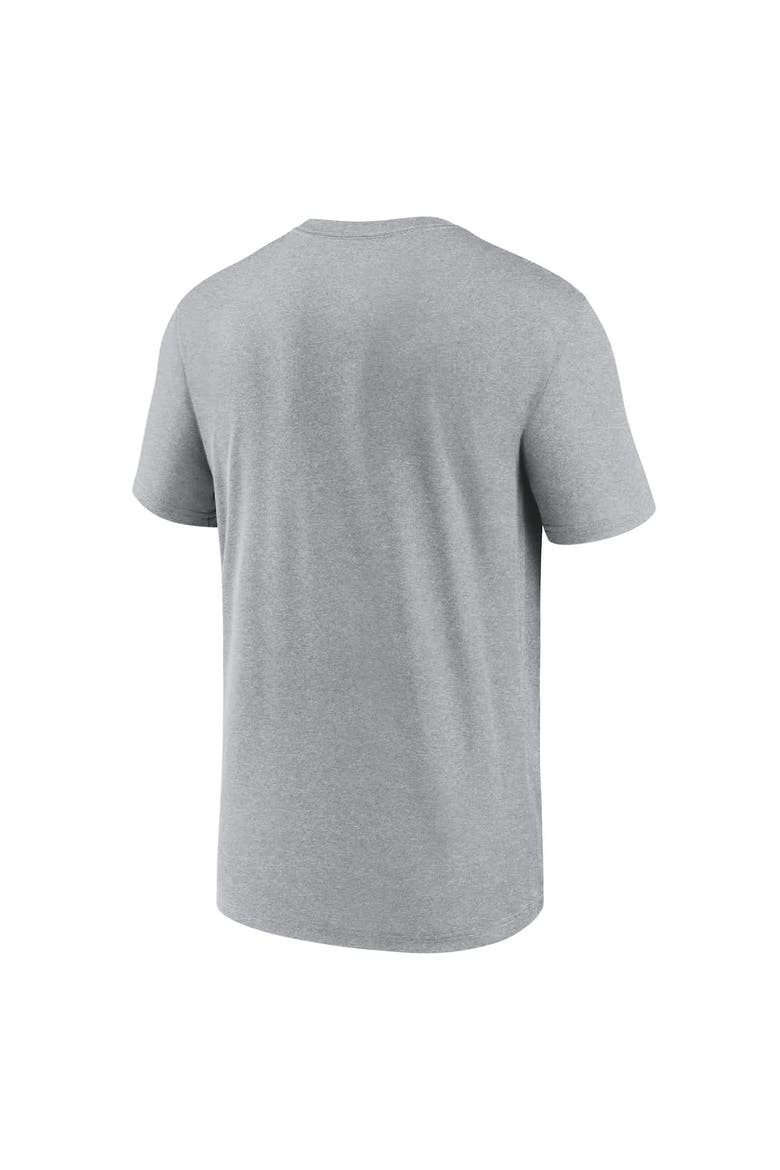 Men's Nike Heather Charcoal New York Giants Primetime Legend Logo Performance T-Shirt, Alternate, color, Heather Charcoal