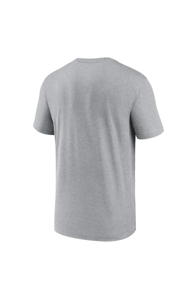 Nike Men's Nike Heather Charcoal New York Giants Primetime Legend Logo Performance T-Shirt, Alternate, color, Heather Charcoal