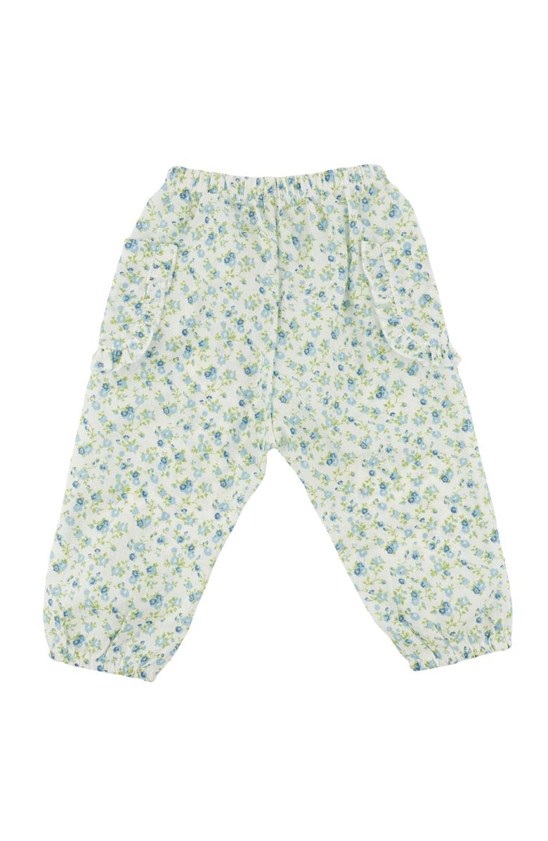 oh baby! Poppy Sprig Ruffle Side Pocket Pant, Alternate, color, Sky Blue