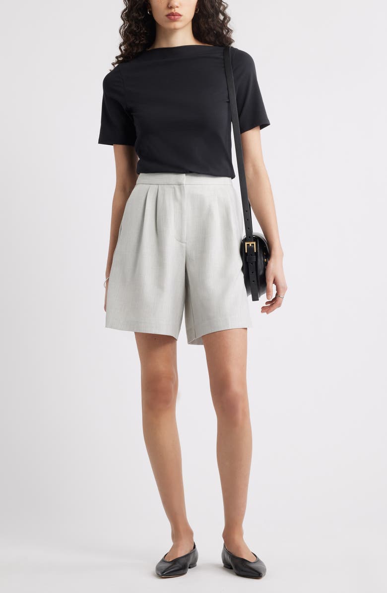 Nordstrom Boat Neck T-Shirt, Alternate, color, Black