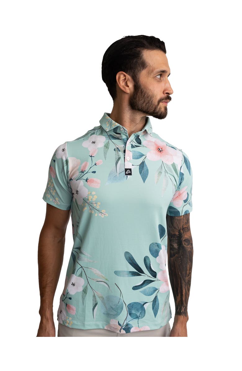Easy.Eagle Easy Eagle Floral-La-Tour Men's Polo Shirt, Main, color, Floral-La-Tour
