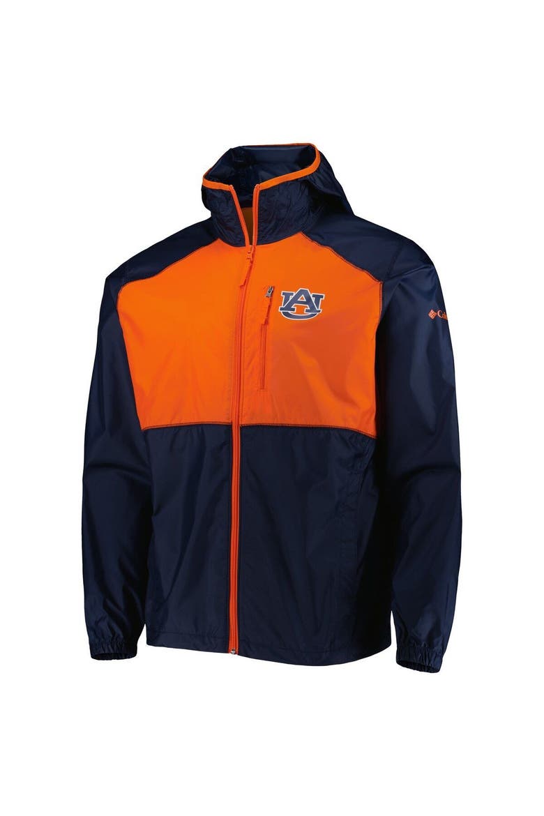 Men's Columbia Navy Auburn Tigers Flash Forward Full-Zip Windbreaker Jacket, Alternate, color, Navy