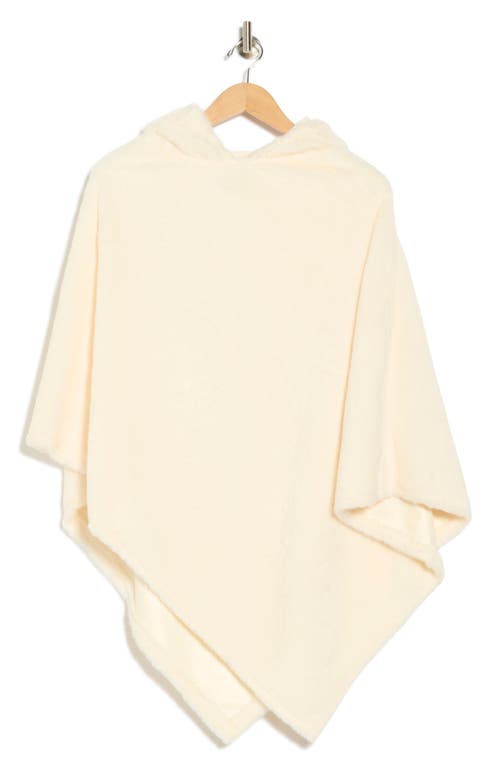 Nanette Lepore Hooded Faux Fur Ruana In White