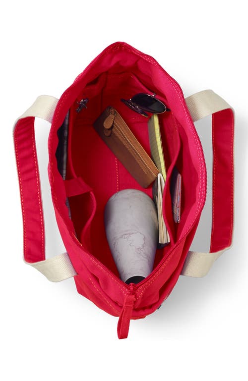 Lands' End Zip Top Canvas Tote Bag