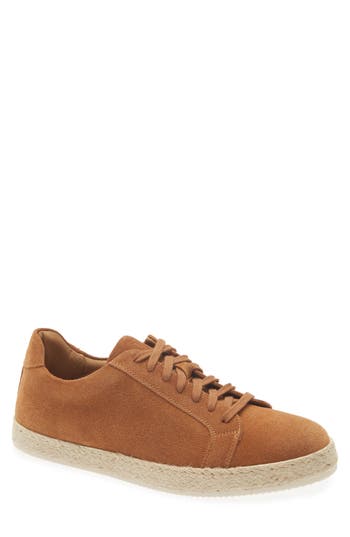 Bruno Magli Amalfi Lace-Up Sneaker in Cognac Suede at Nordstrom Rack, Size 7.5