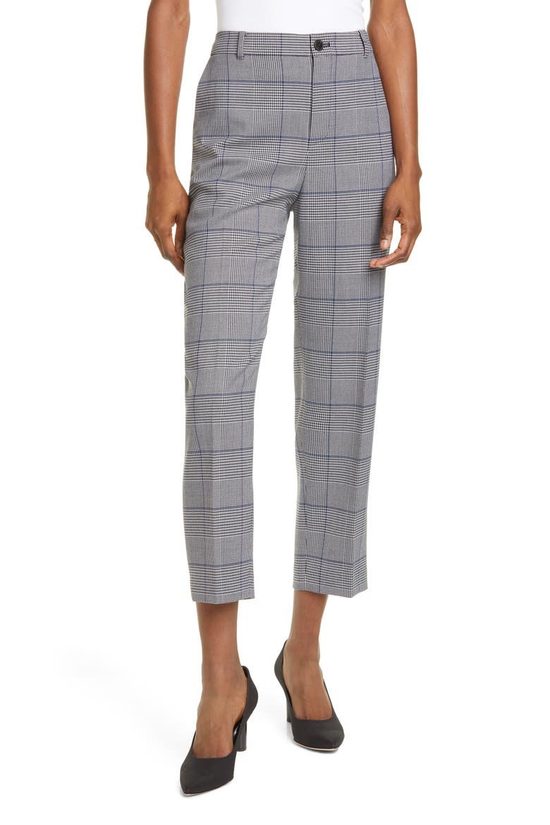 Borrem Ankle Pants, Main, color, GREY WINDOWPANE
