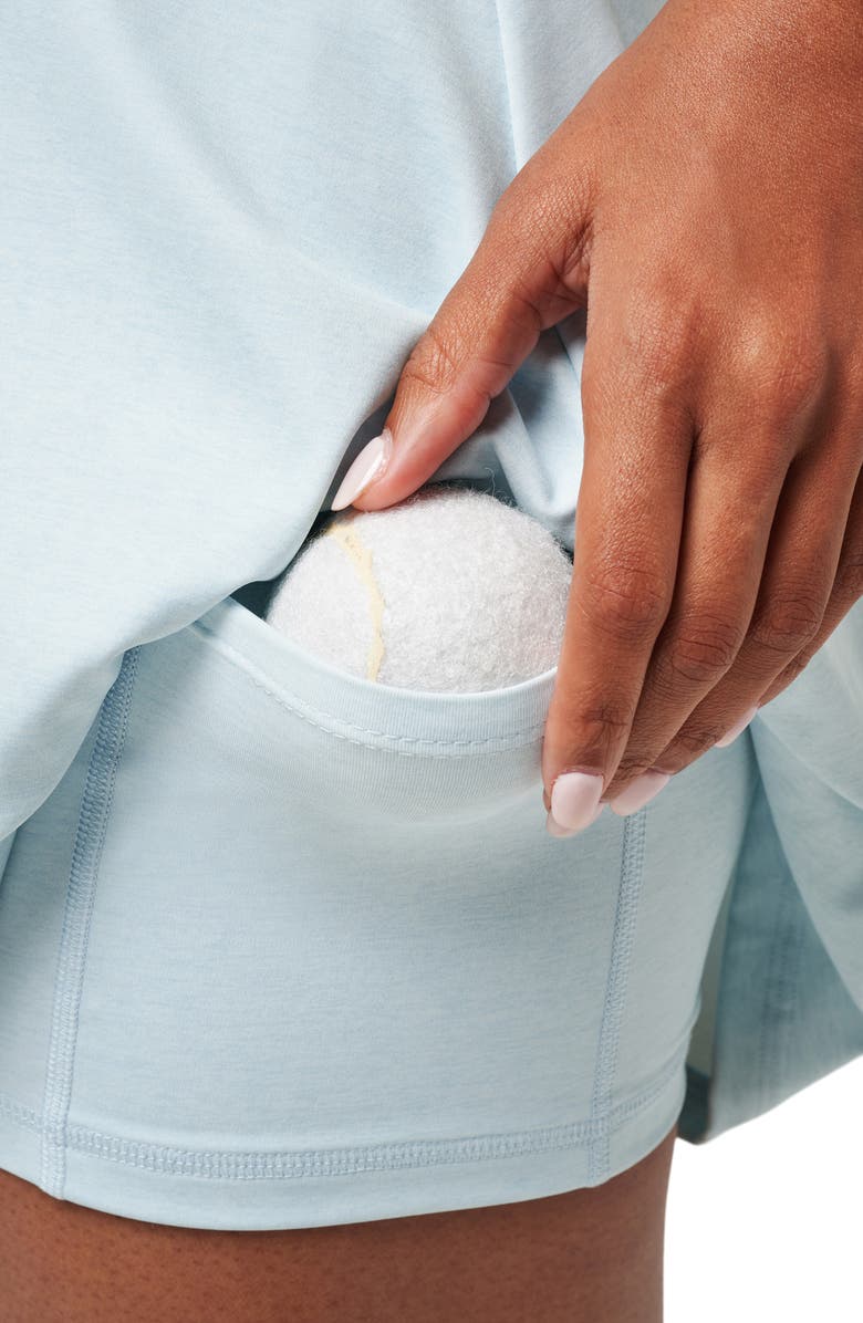 TravisMathew Move Half-Zip Sleeveless Dress, Alternate, color, Heather Baby Blue