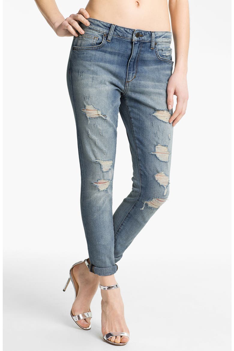 'High Water' Slouchy Skinny Crop Jeans, Main, color, NYORE