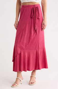 Wrap Midi Skirt