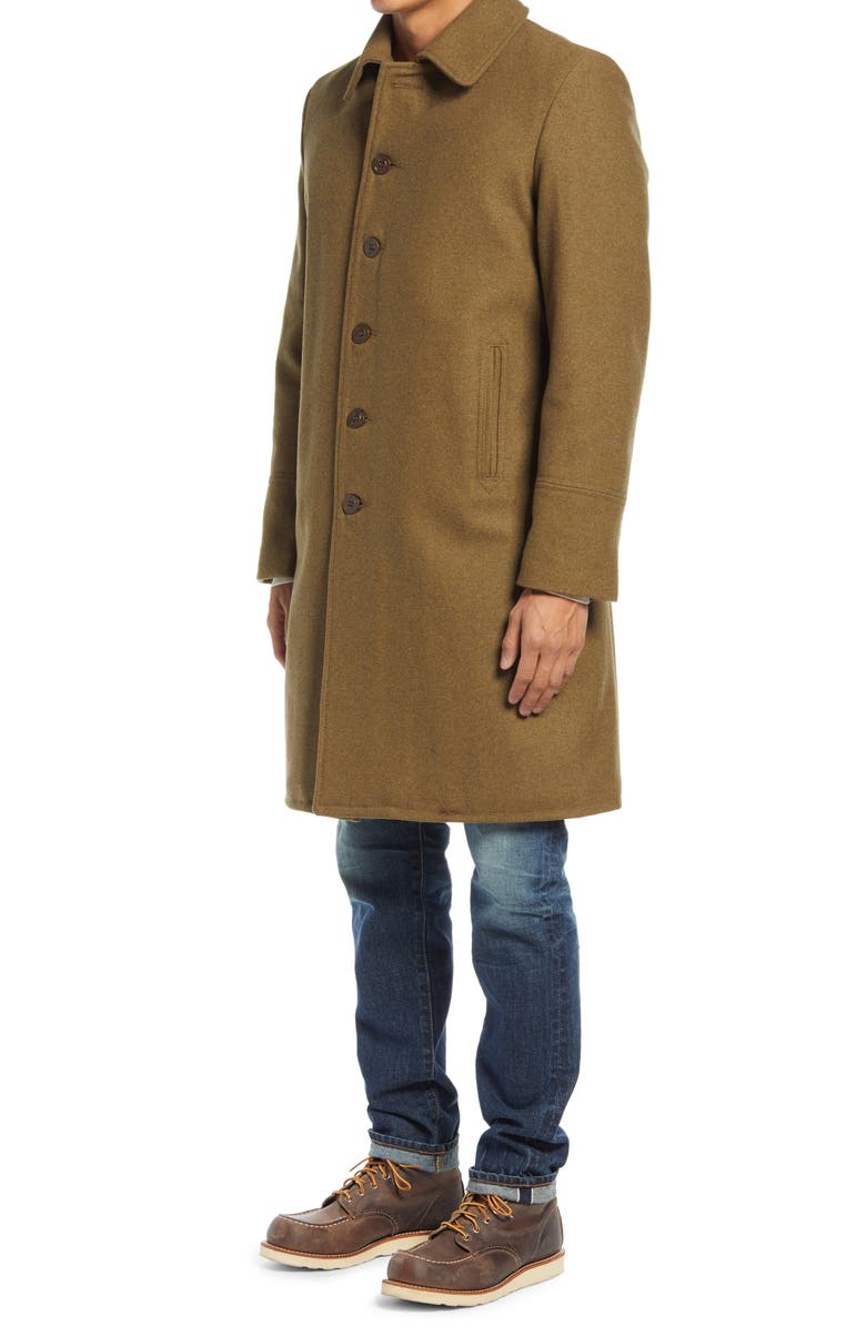 Schott NYC Wool Blend Officer's Coat, Alternate, color, 