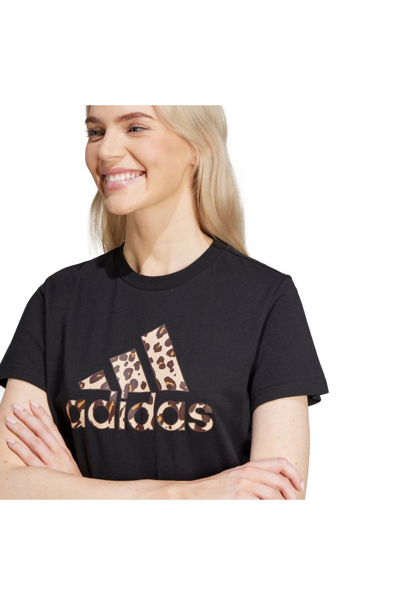 adidas Animal Print Logo Cotton T-Shirt, Alternate, color,