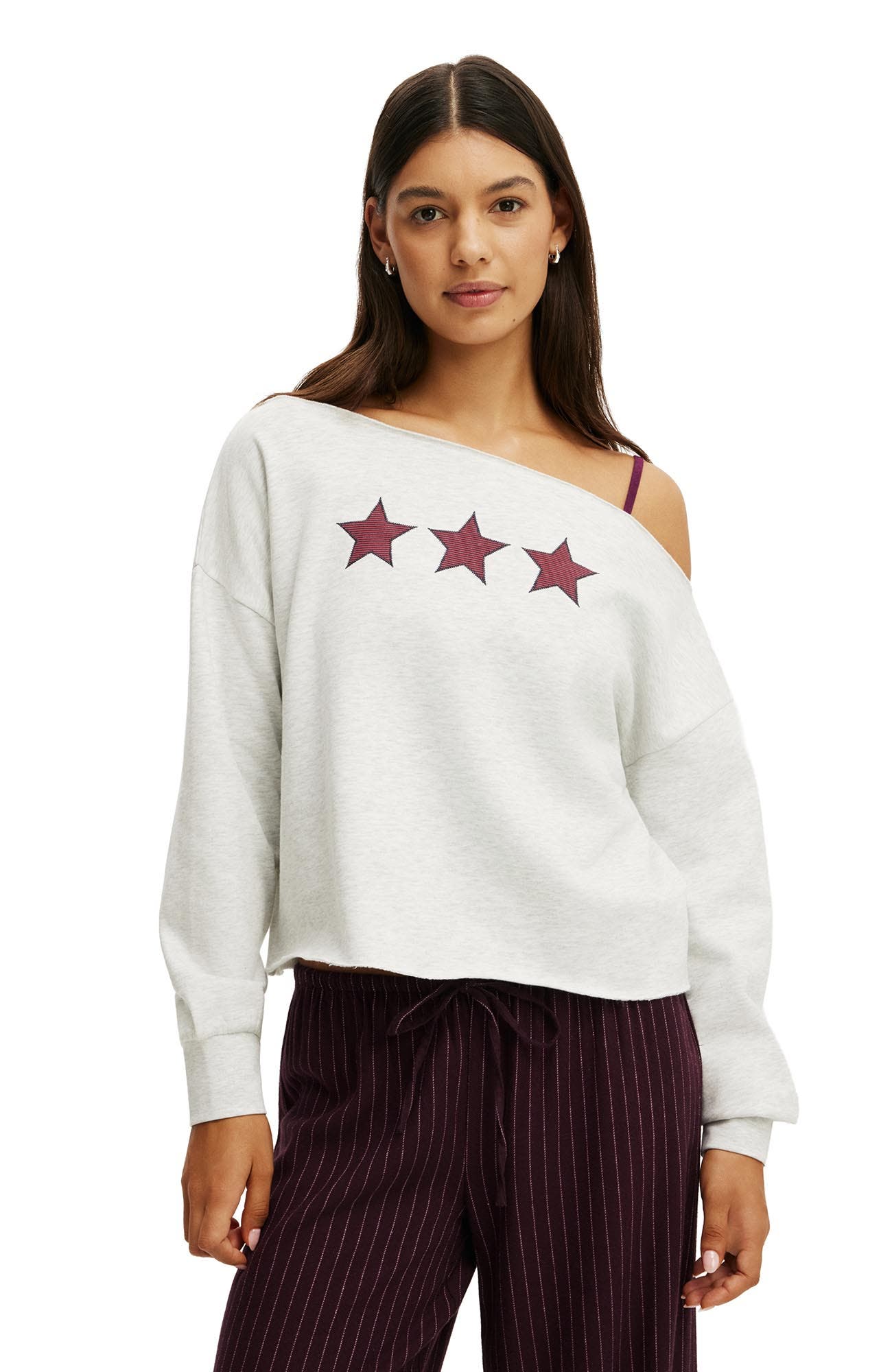 Light Grey Marle Stars