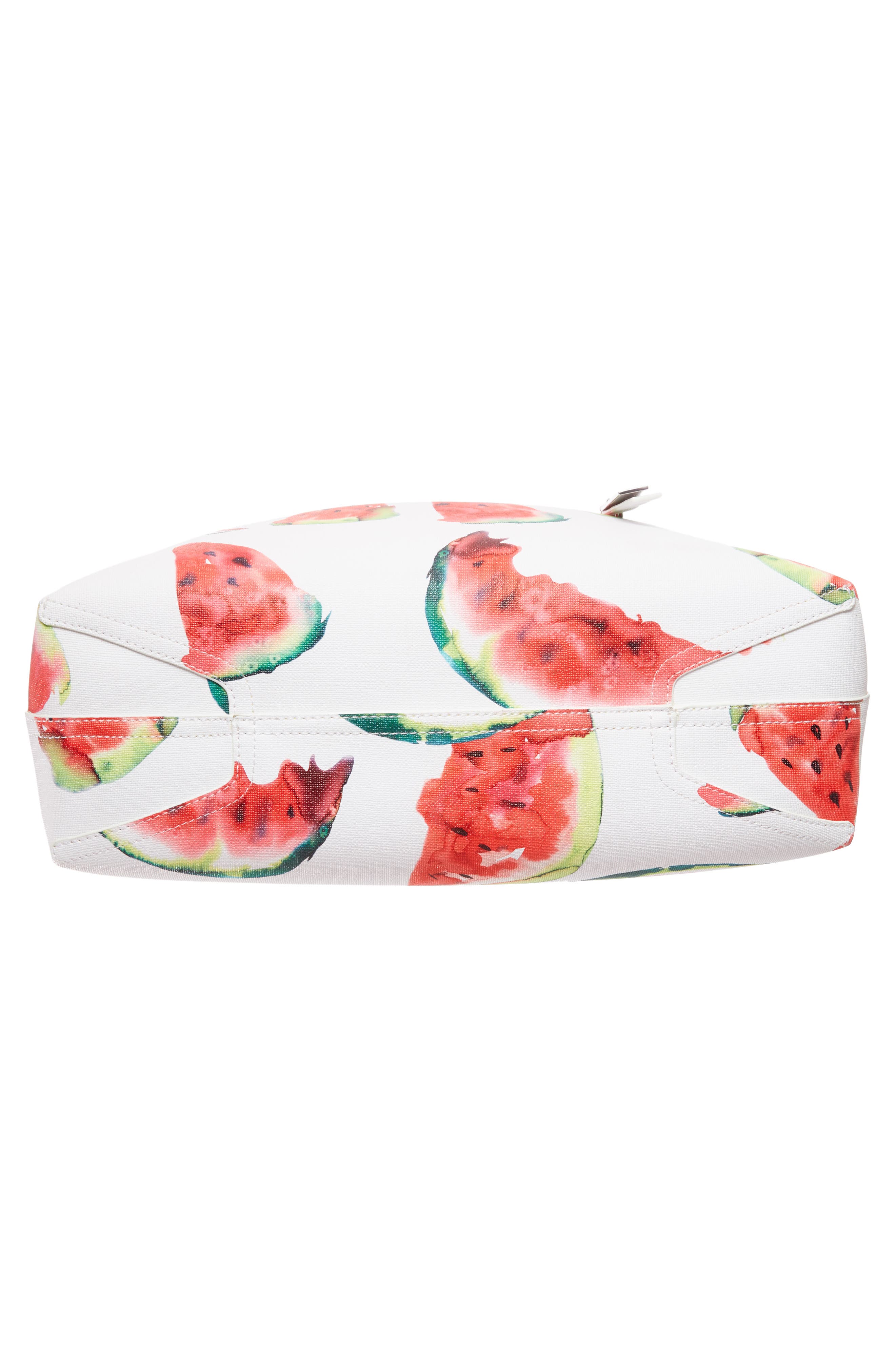 Maro Faux Leather Tote, Alternate, color, WATERMELON PRINT YELLOW
