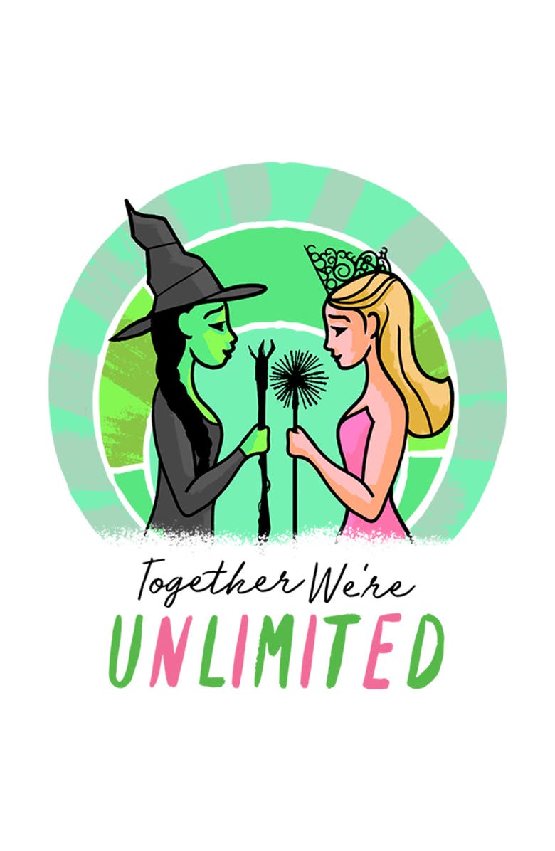 Wicked Girl's Wicked Cartoon Together We're Unlimited  Graphic T-Shirt, Alternate, color, White