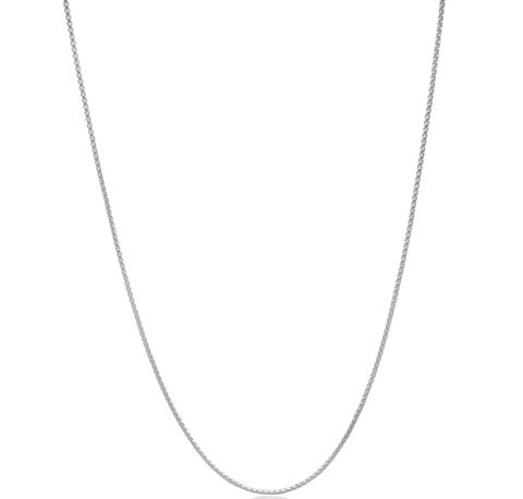 Sterling Silver Roundbox pendant Necklace