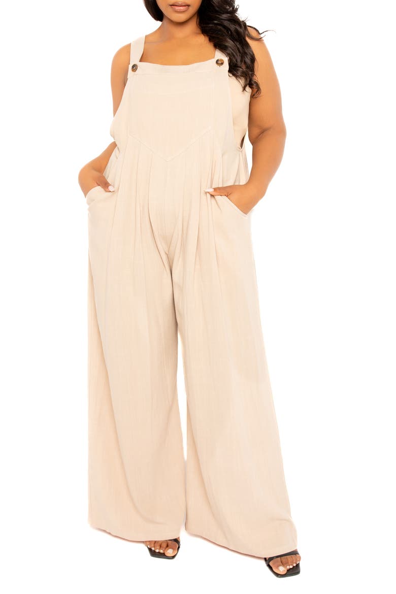 Wide Leg Jumpsuit, Alternate, color, BEIGE