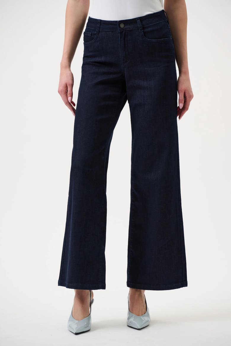 Goldie | Classic Wide-Leg Stretch Jeans, Main, color, Dark Denim Blue