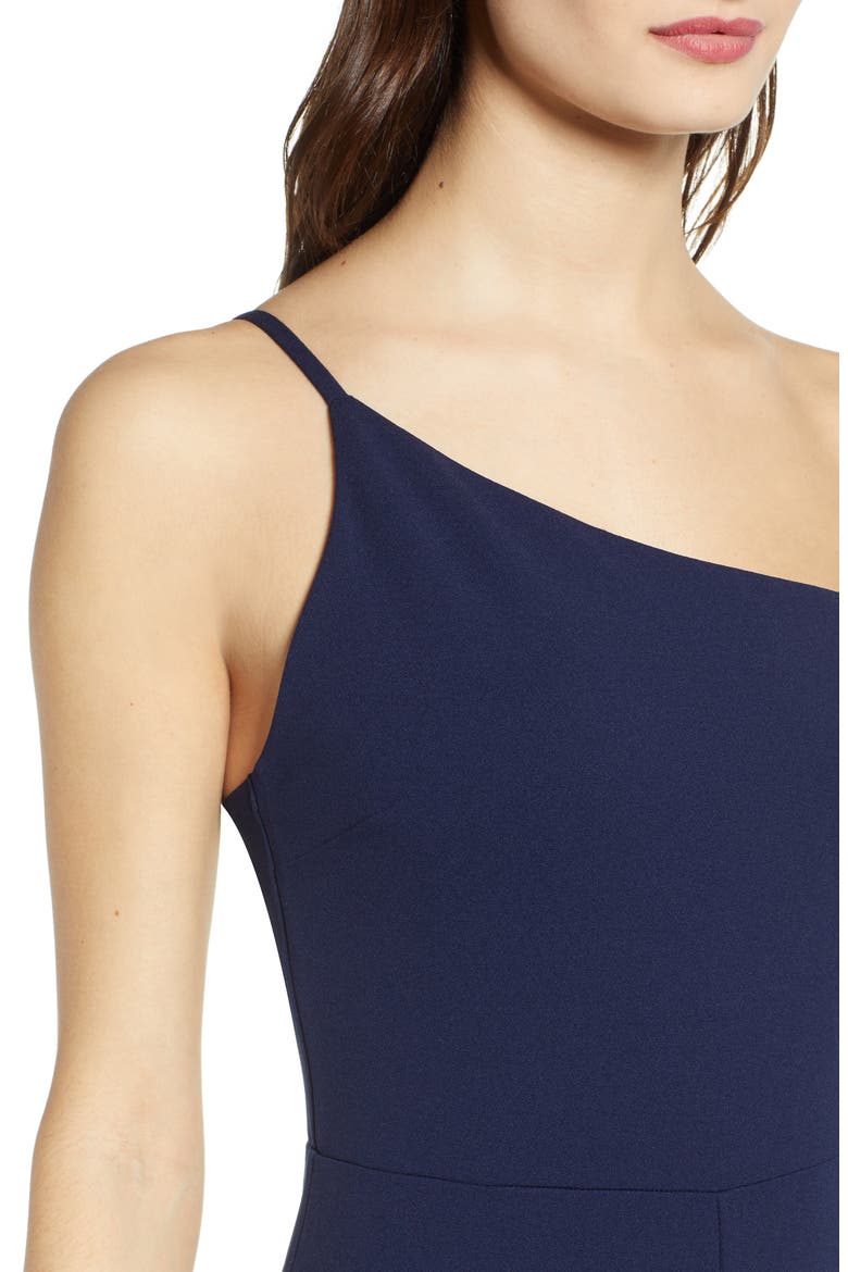 One-Shoulder Jumpsuit, Alternate, color, NAVY PEACOAT