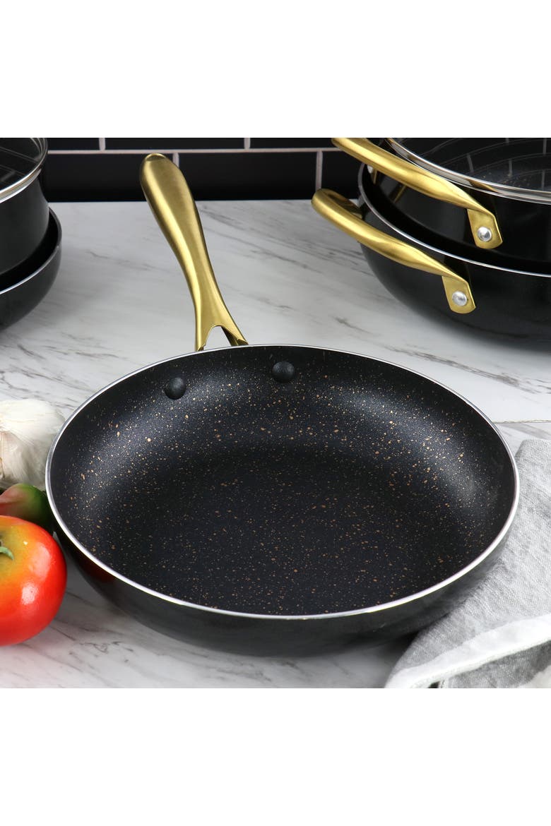 Ellsworth 9.5 Inch Aluminum Nonstick Frying Pan, Alternate, color, Black