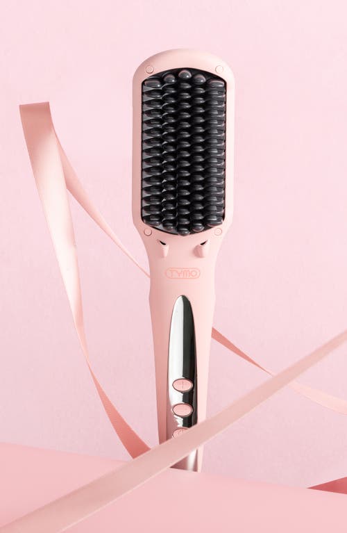 Tymo Ionic Hair Straightener Brush In Pink