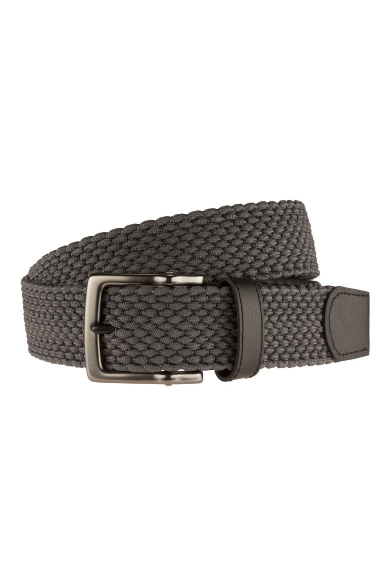 Stretch Woven Belt, Main, color, GREY