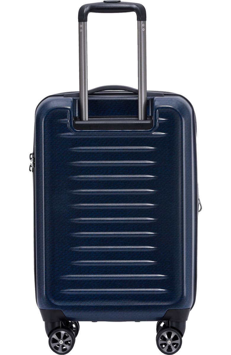 Spyder Rails 20 Inch Expandable Hardside Upright Suitcase, Alternate, color, Carbon Blue
