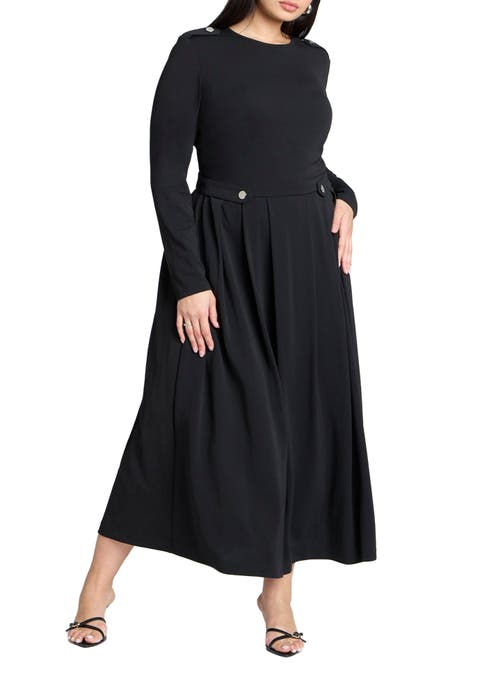 Eupalette Dress With Pleats (Plus)