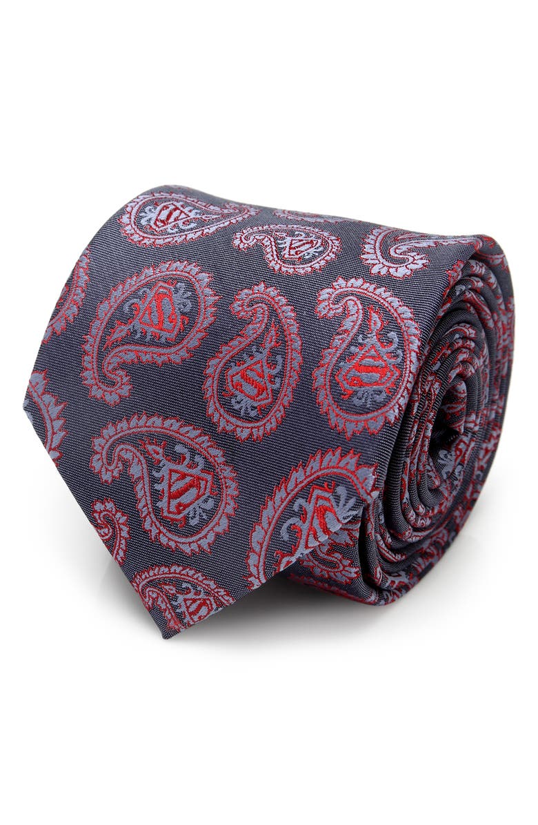 Cufflinks, Inc. Superman Paisley Silk Tie, Main, color, Blue