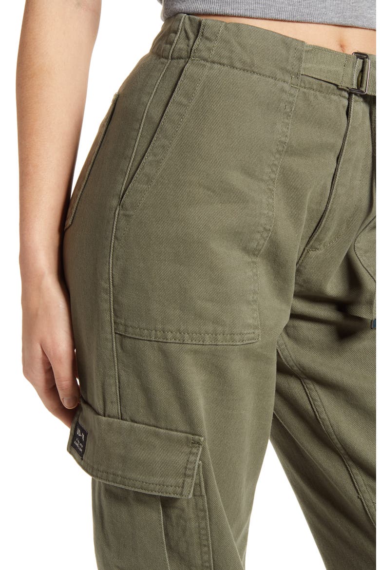 Belted Cargo Trousers, Alternate, color, ARMY