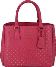 bebe Sagan Studded Satchel