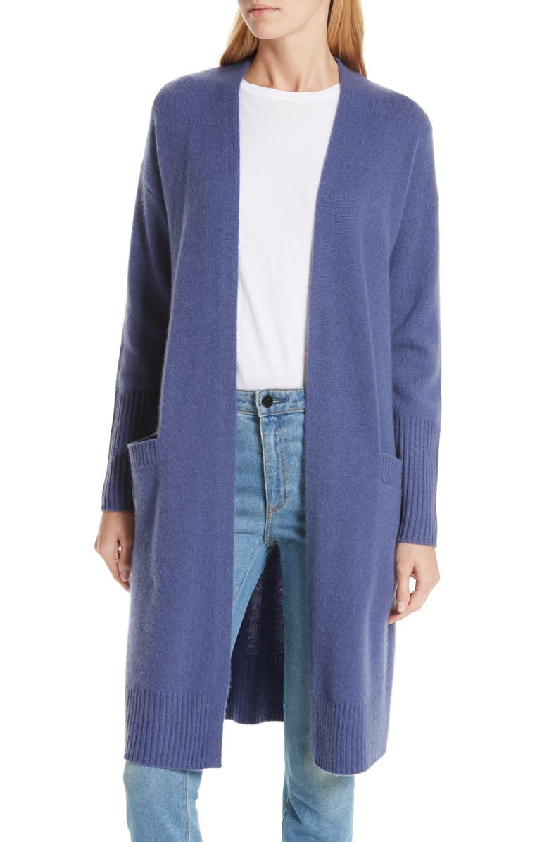 Nordstrom Signature Boiled Cashmere Open Cardigan, Main, color, 