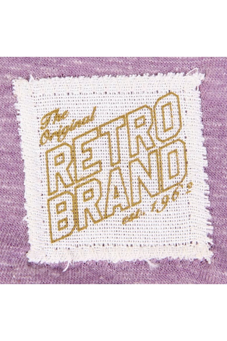Women's LSU Tigers Original Retro Brand Purple Relaxed Henley Tank Top, Alternate, color, Purple
