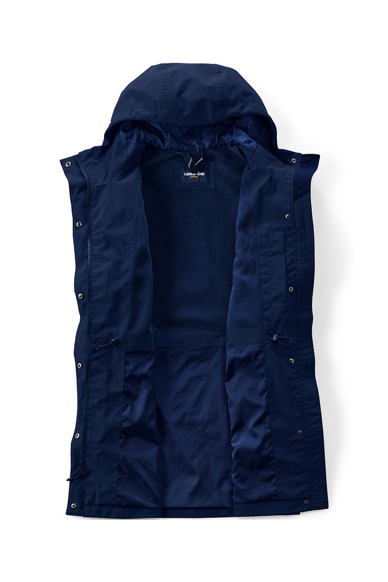 Squall Hooded Waterproof Raincoat, Alternate, color, Deep Sea Navy
