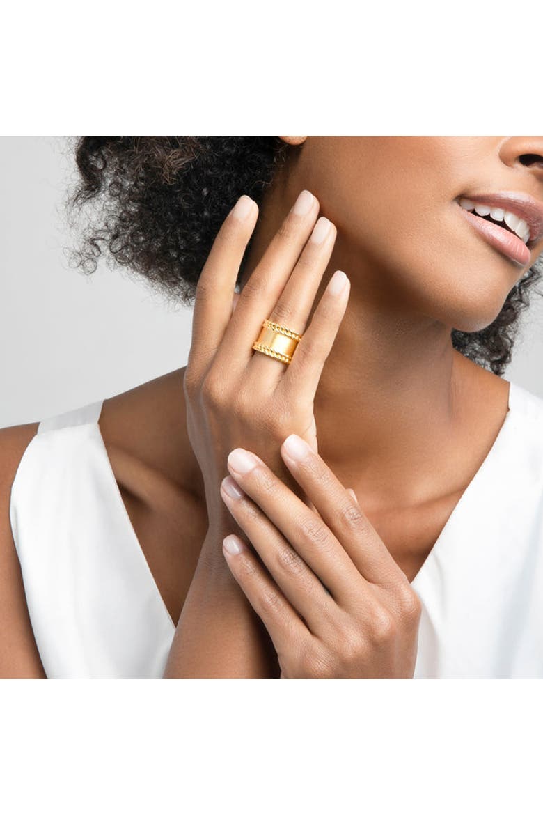 Side Braid Ring, Alternate, color, Yellow Gold