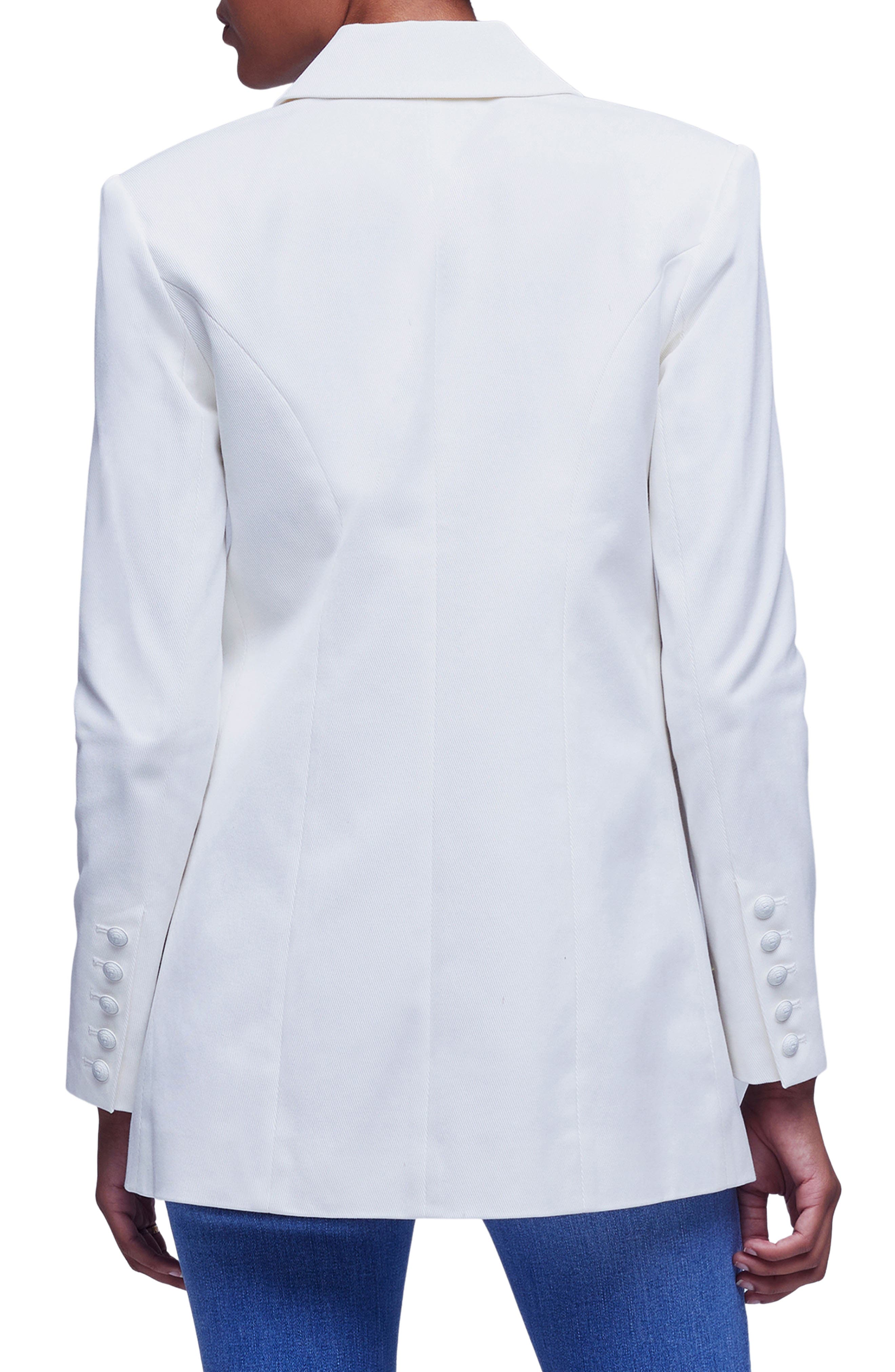 Nellie Longline Cotton Blazer - image 2
