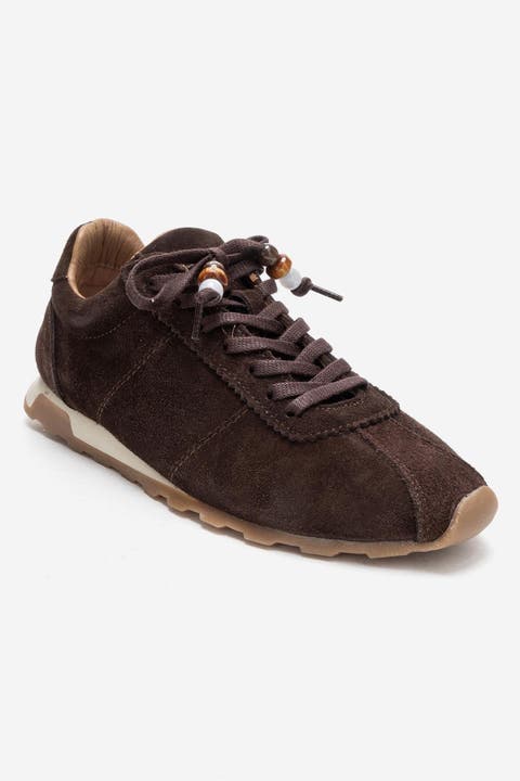 Brea Leather Embellished Sneaker