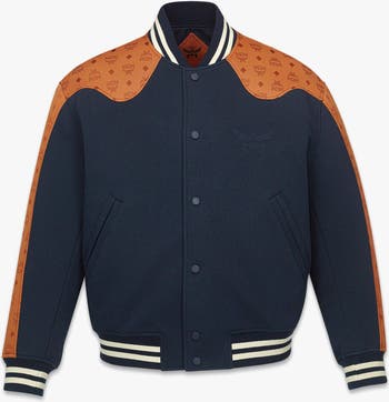 Ponte Varsity Jacket in Monogram Neoprene Jacquard