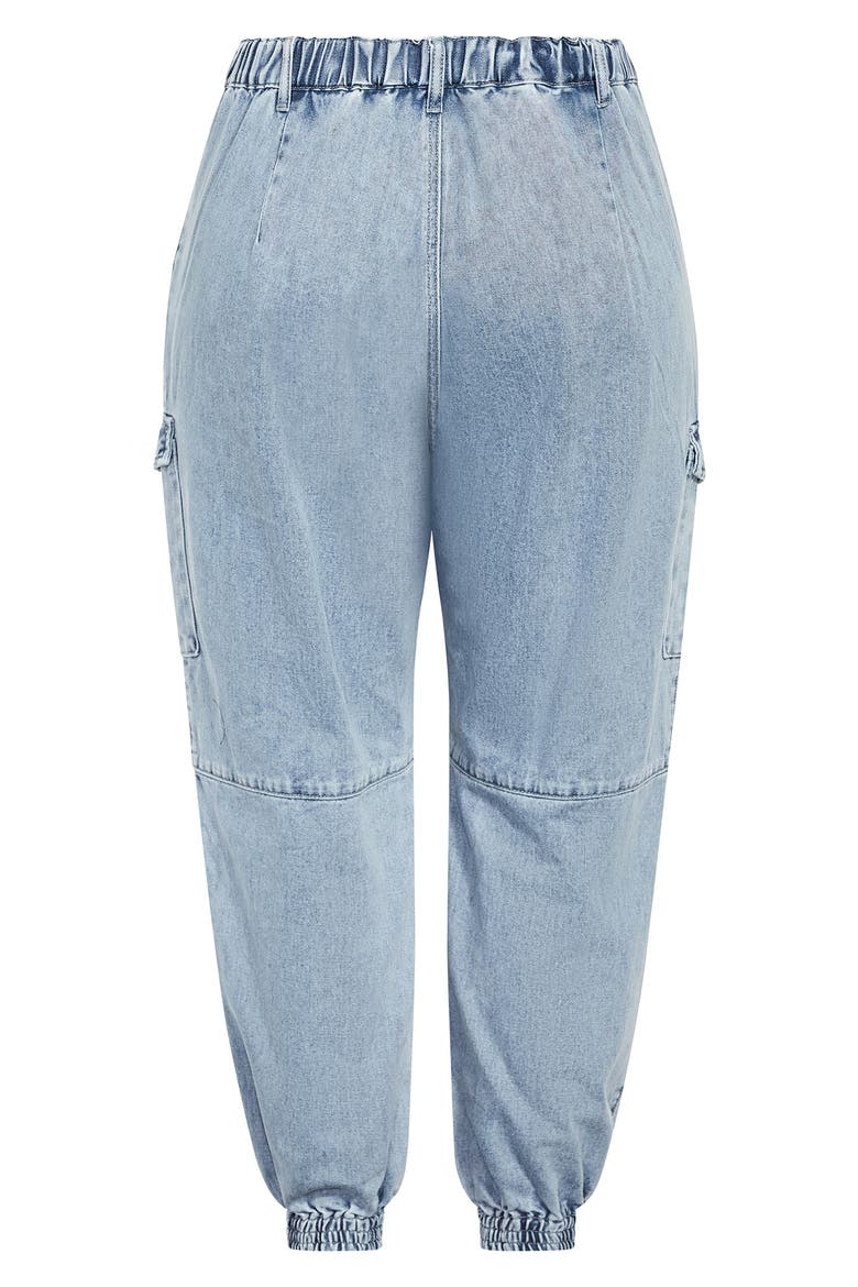 Cargo Ankle Jeans, Alternate, color, LIGHT DENIM