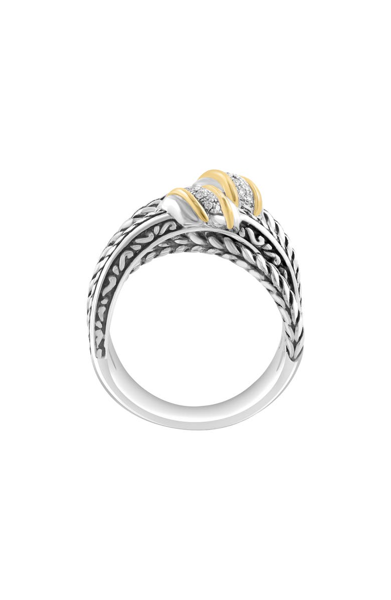 EFFY Diamond Two Tone Crossover Ring, Alternate, color, Gold
